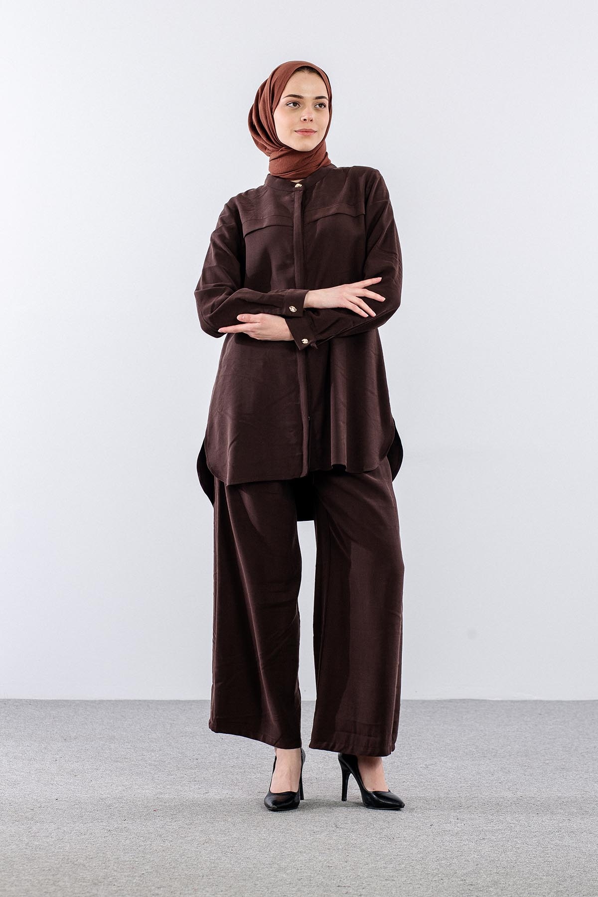 M7724 Takim 40-48 - Kahve - 2