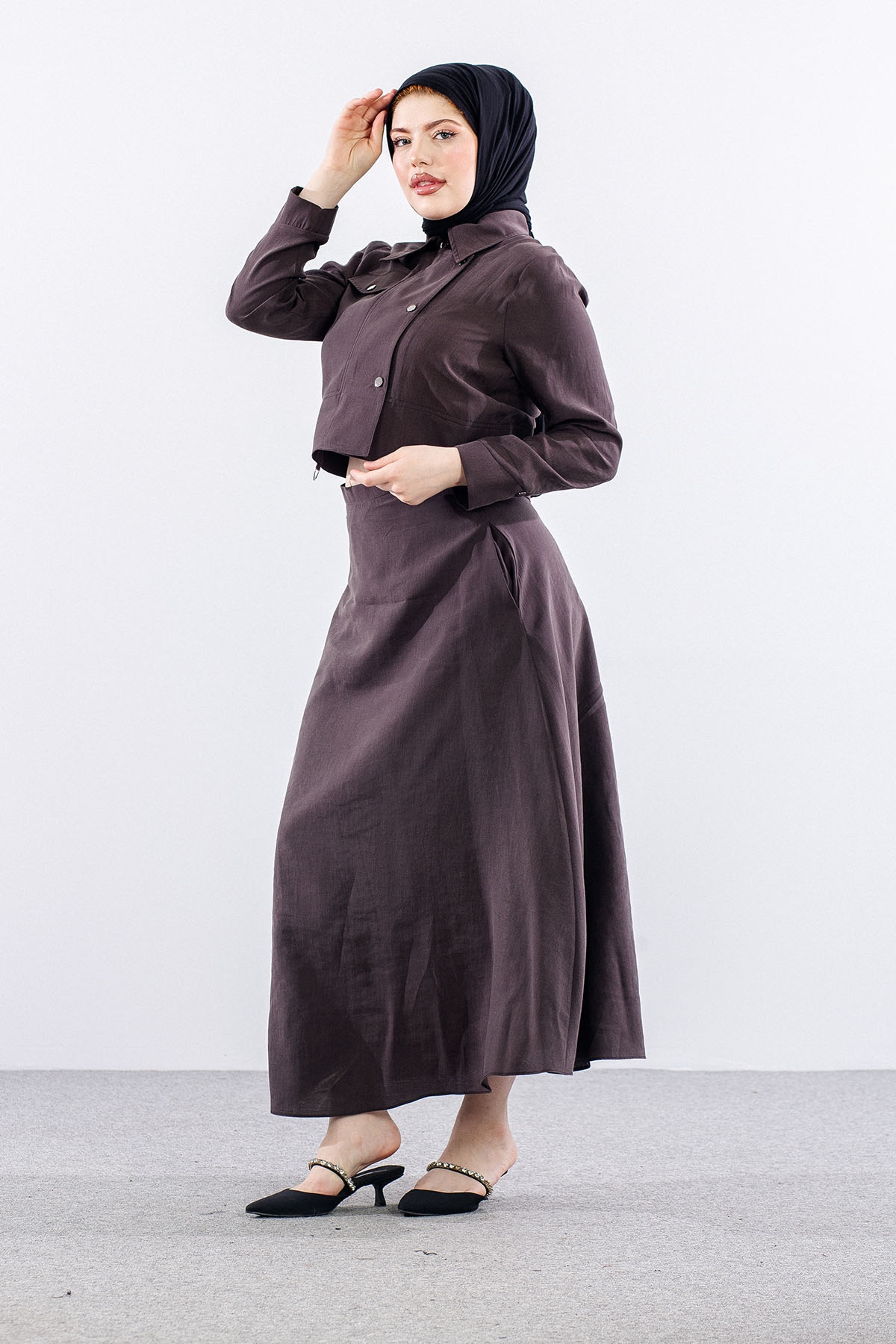 M7729 E.takim 40-48 çitçit Detay - Kahve - 3