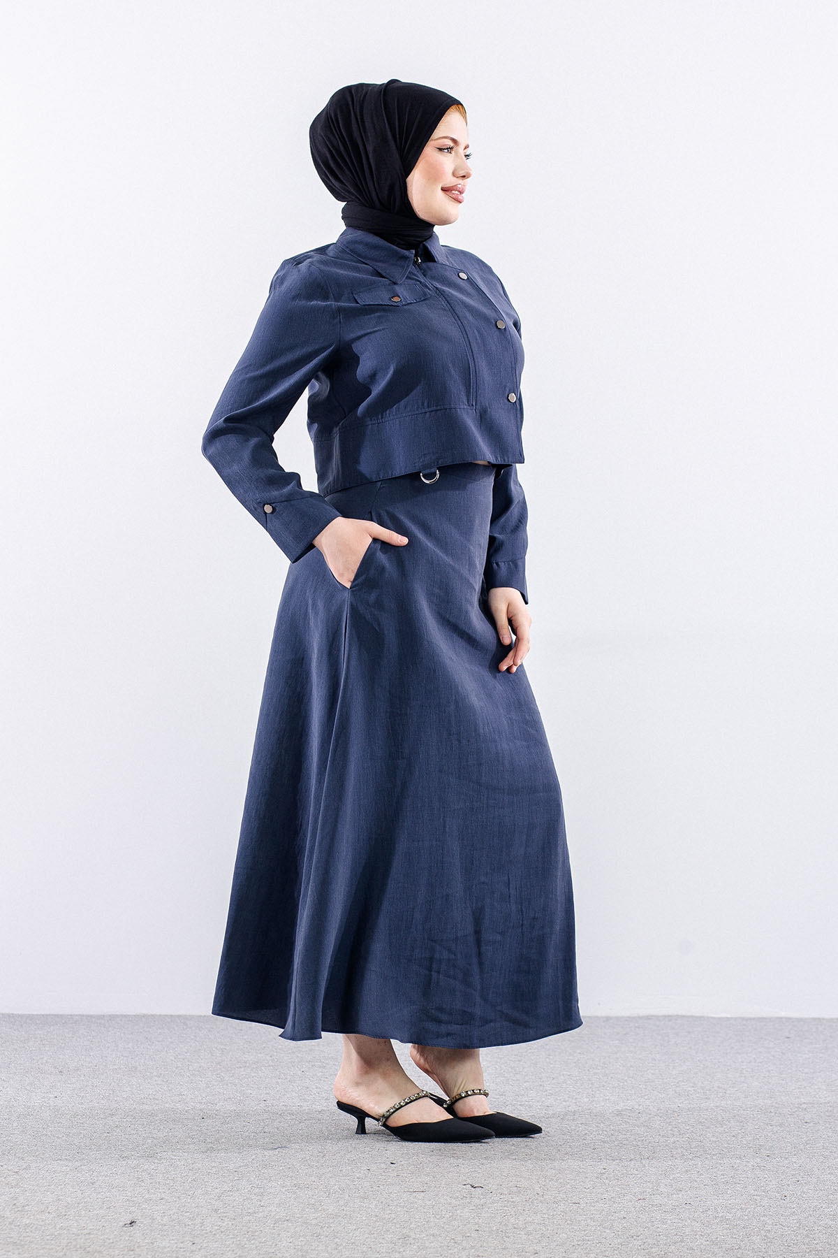 M7729 E.takim 40-48 çitçit Detay - Lacivert - 7