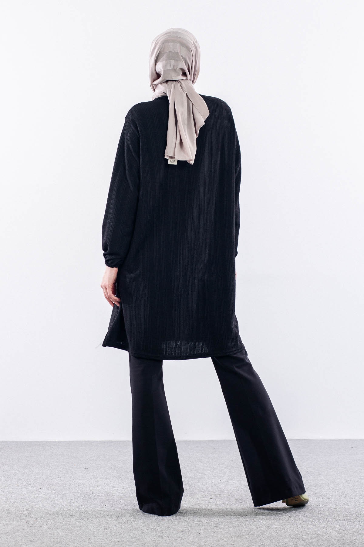 Merve Burgu Tunik 48-50-52 Dugme - Siyah - 4