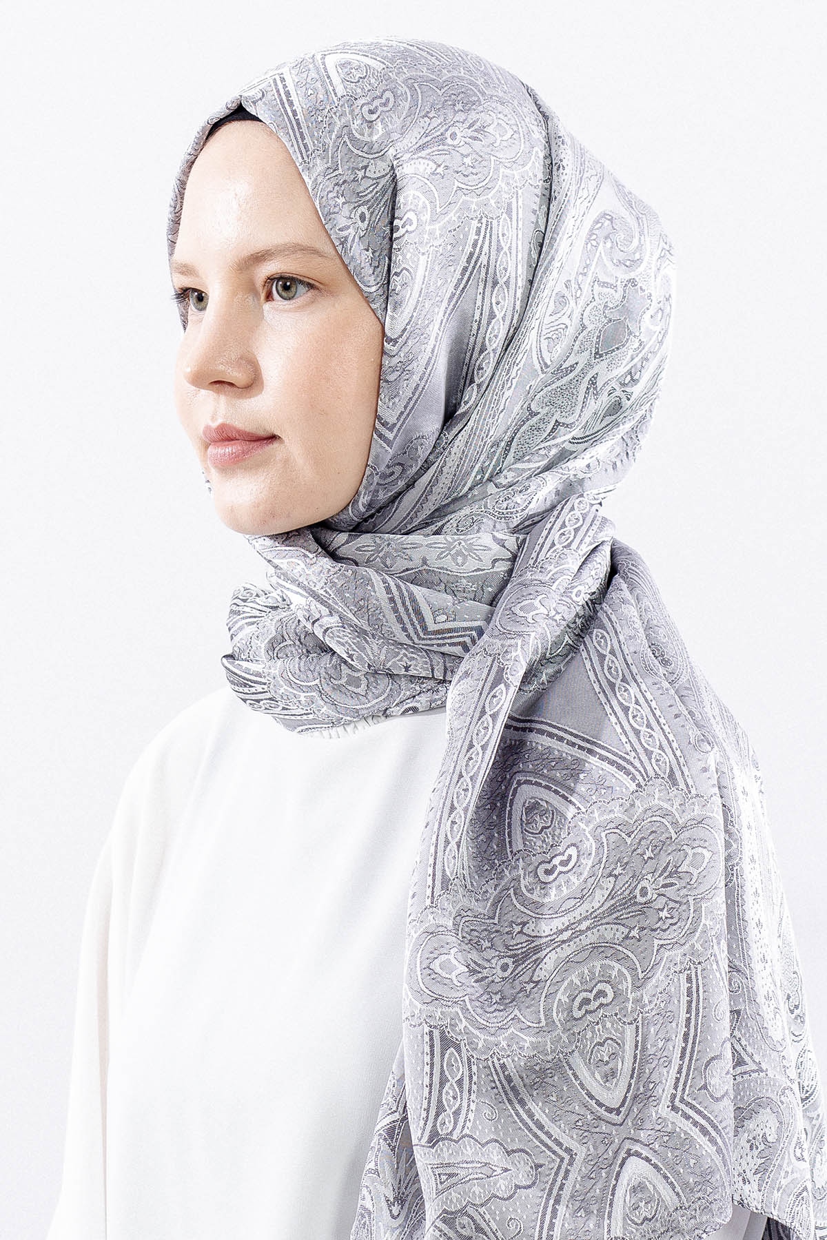 Mismara Morocco şal Varakli - Gumus - 2