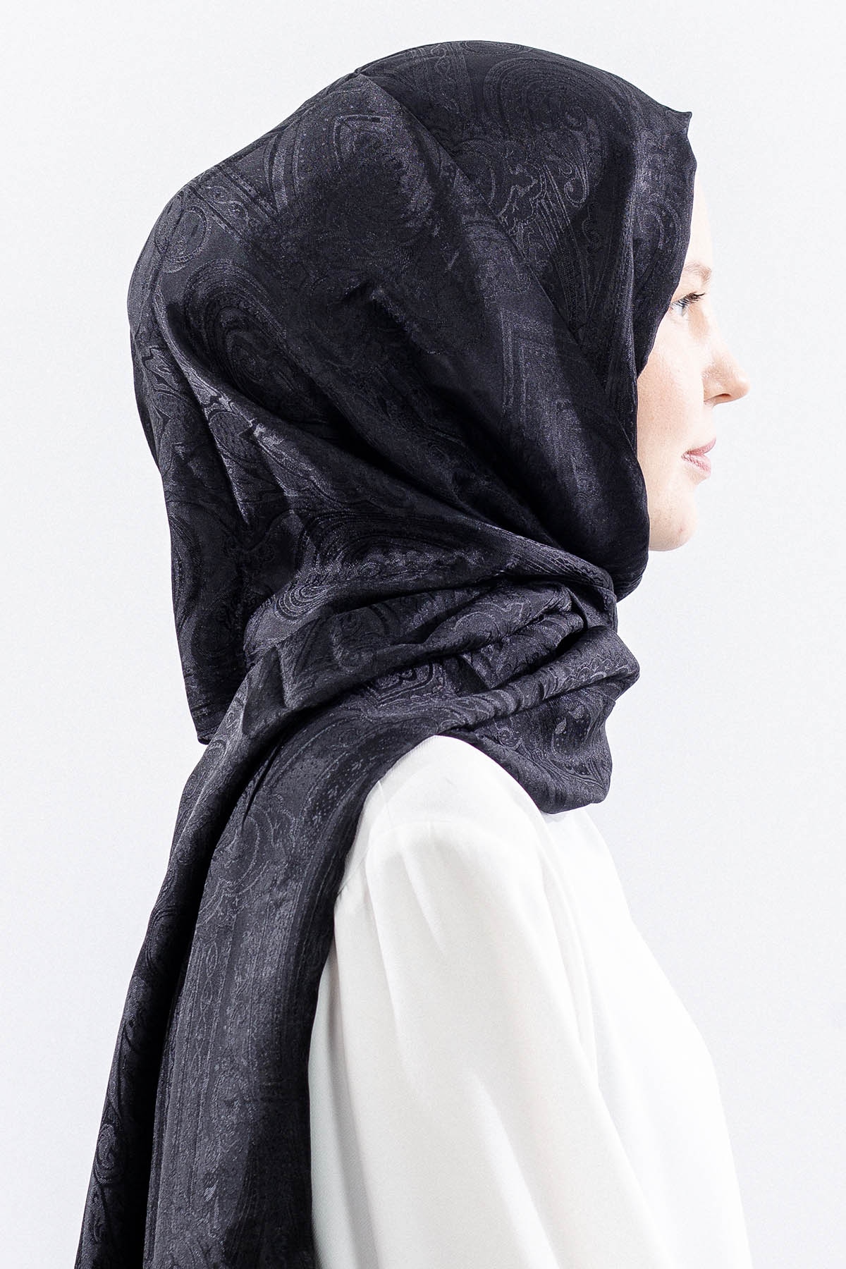 Mismara Morocco şal Varakli - Siyah - 3