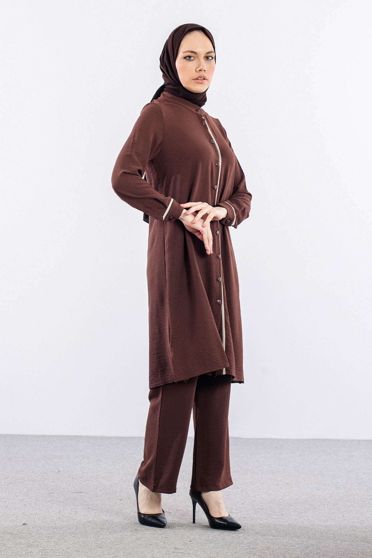 N7238 Takim 44-54 Biyeli 2-7 - Kahve - 2