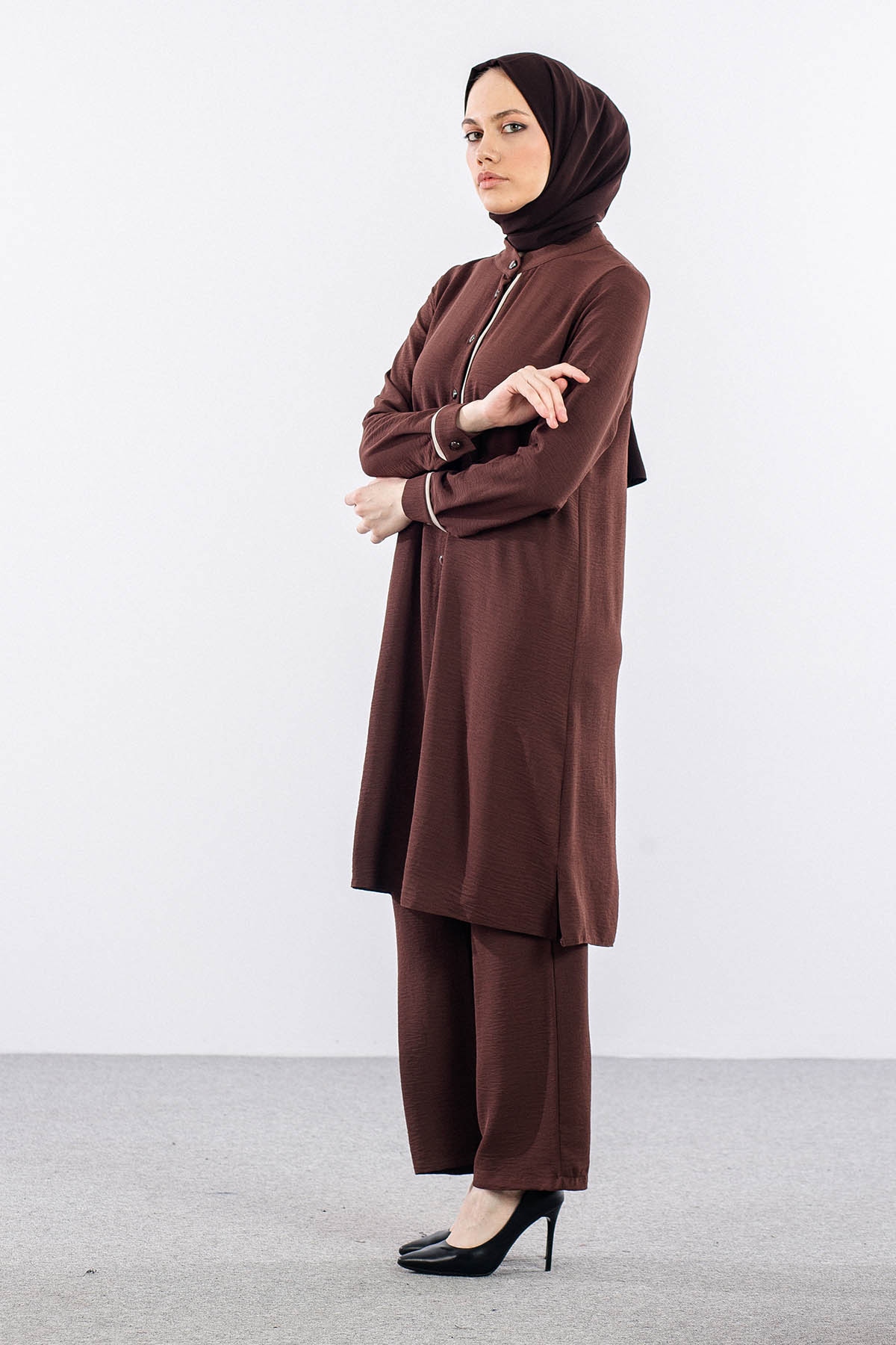 N7238 Takim 44-54 Biyeli 2-7 - Kahve - 4