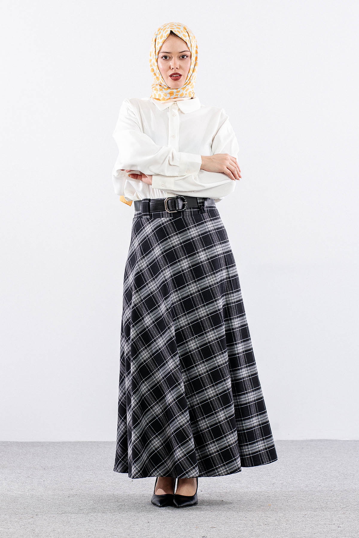 Pi̇ti̇kare Mevlana Etek 38-48 Klos - Siyah_gri - 2