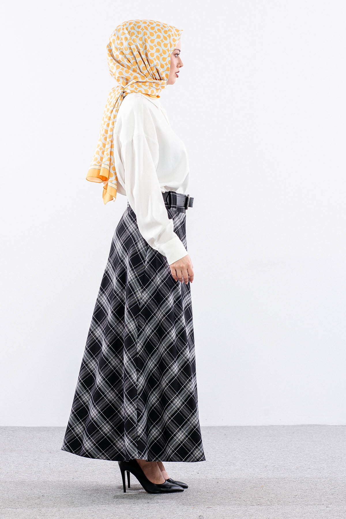 Pi̇ti̇kare Mevlana Etek 38-48 Klos - Siyah_gri - 3